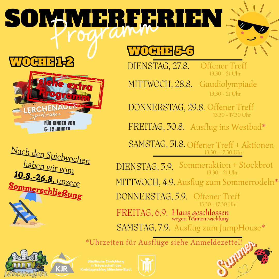 Du betrachtest gerade Unser Sommerferienprogramm